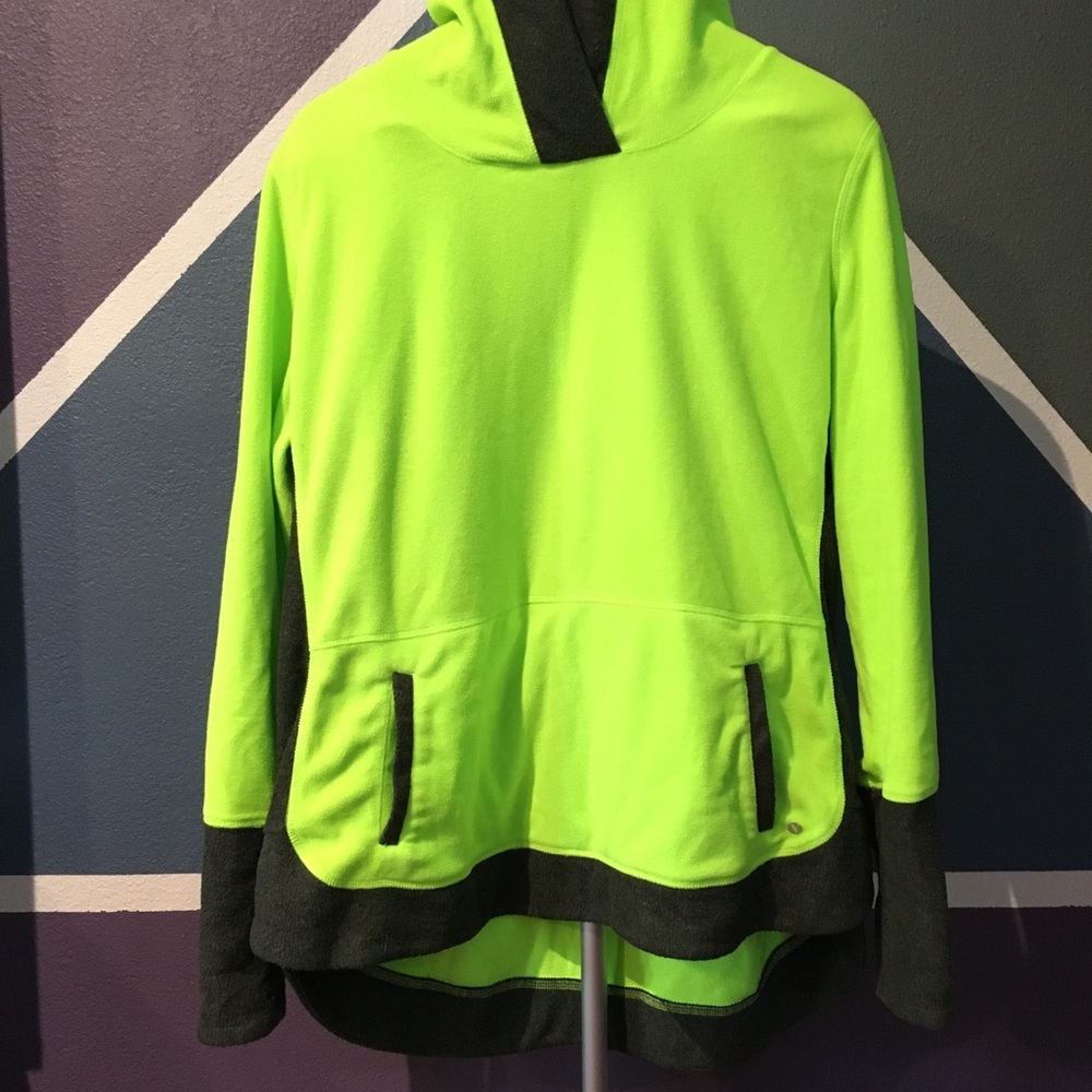 Bright yellow hoodie